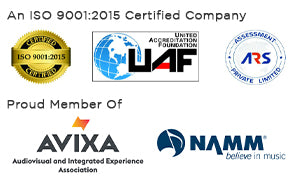 Techniline Electronics LLC is an ISO 9001:2015 Certified Company & Proud Member of Audiovisual and Integrated Experience Association (AVIXA) & National Association of Music Merchants (NAMM)